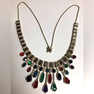 Stunning KENDRA SCOTT Statement Eye Candy Bette  Rhinestone Drippy Necklace
